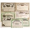 Image 1 : Nice Group of 7 Eastern Railroad Stock Certificates, Most pre-1900, All Issued