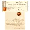 Image 1 : Old Colony and Newport Railway Receipt with 2 Revenues