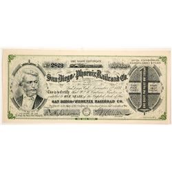 San Diego Phoenix Railroad Co. stock