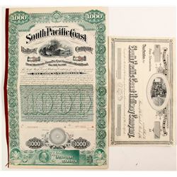 South Pacific Coast Railway Co. Stock/Bond