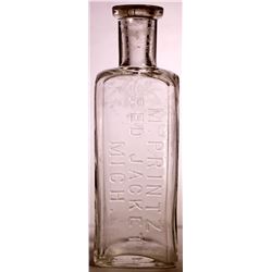 Red Jacket Michigan Drug Bottle