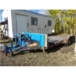 2005 TANDEM AXLE TILT DECK EQUIPMENT TRAILER (APPROX 19')