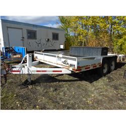 2001 TANDEM AXLE FLAT DECK TRAILER (APPROX 8' X 16')