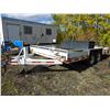 Image 1 : 2001 TANDEM AXLE FLAT DECK TRAILER (APPROX 8' X 16')