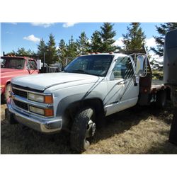 APPROX 2000 CHEV 3500 DUALLY DECK TRUCK