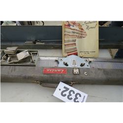 LOUISE KNITTING MACHINE WITH ATTACHMENTS & MANUAL