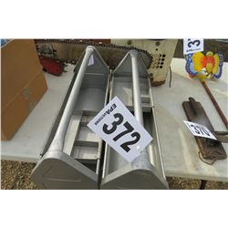 2 METAL CARPENTER'S BOXES