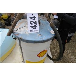 SHELL GREASE PAIL WITH PUMP