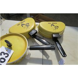 3 PIECE FRYING PAN SET (YELLOW)