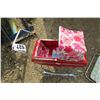Image 1 : RED METAL DOLL STROLLER