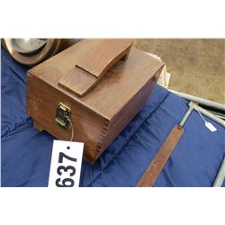 WOOD SHOE SHINE BOX