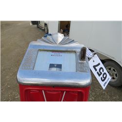 COIN OPERATED PENNY SCALE