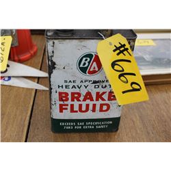 BA BRAKE FLUID TIN