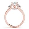Image 5 : 1.35 CTW Certified VS/SI Princess Cut Diamond 3 Stone Ring 18K Rose Gold - REF-238W2F - 28033