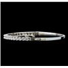 Image 2 : 14KT White Gold 3.12 ctw Diamond Bangle Bracelet