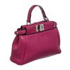 Image 3 : Fendi Pink Nappa Leather Peekaboo Micro CrossbodyHandbag