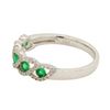 Image 2 : 0.3 ctw Emerald Ring - 18KT White Gold
