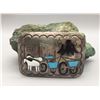 Image 1 : Multi-Stone Inlay Buckle with Scene