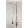 Image 2 : Sterling Silver “Tab” Necklaces on Leather
