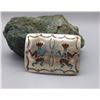 Image 1 : Turquoise and Coral Inlay Belt Buckle
