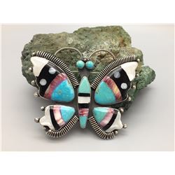 Federico Jimenez Inlay Butterfly Pin