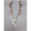 Image 8 : Turquoise and Sterling Silver Kokopelli Necklace