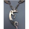 Image 9 : Turquoise and Sterling Silver Kokopelli Necklace