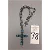 Image 8 : Sterling Silver and Turquoise Cross Necklace