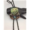 Image 1 : Carved Turquoise “Bear” Bolo