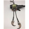 Image 2 : Carved Turquoise “Bear” Bolo