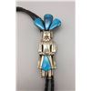 Image 1 : Turquoise and Sterling Silver Kachina Bolo
