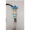 Image 2 : Turquoise and Sterling Silver Kachina Bolo