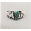 Image 1 : Turquoise and Sterling, Twisted Wire Bracelet