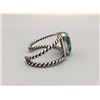 Image 2 : Turquoise and Sterling, Twisted Wire Bracelet