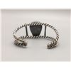 Image 3 : Turquoise and Sterling, Twisted Wire Bracelet