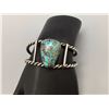 Image 6 : Turquoise and Sterling, Twisted Wire Bracelet