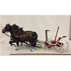 Highly Detailed Mower and Bryers Horses