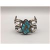 Image 2 : Turquoise Sandcast Bracelet - Mitchell