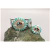 Image 1 : Zuni Sunface Inlay Ring and Bracelet