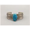 Image 1 : Turquoise and Sterling Silver Bracelet