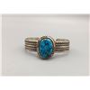 Image 1 : Sterling Silver and Turquoise Bracelet - Signed