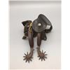 Image 1 : Buermann Drop Shank Chased Spurs w/ Leathers