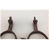 Image 6 : Buermann Drop Shank Chased Spurs w/ Leathers
