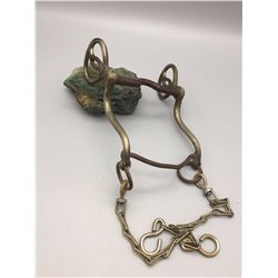 Antique Military Style Bit with Chains