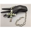 Image 4 : Turquoise and Sterling Cross with Chain