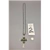 Image 7 : Turquoise and Sterling Cross with Chain