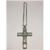Image 3 : Turquoise and Sterling Cross with Chain