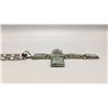 Image 4 : Turquoise and Sterling Cross with Chain