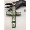 Image 6 : Turquoise and Sterling Cross with Chain