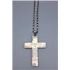 Image 8 : Turquoise and Sterling Cross with Chain